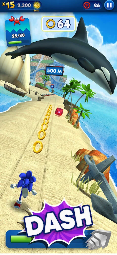 sonic dash mod apk unlimited All 3